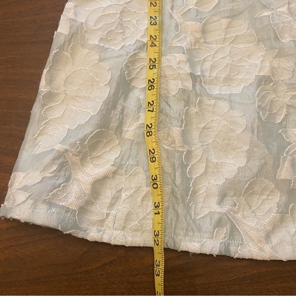 NWT Lulus Blue Exquisite Moments Floral Jacquard Sleeveless Mini Dress Size M - Picture 13 of 13